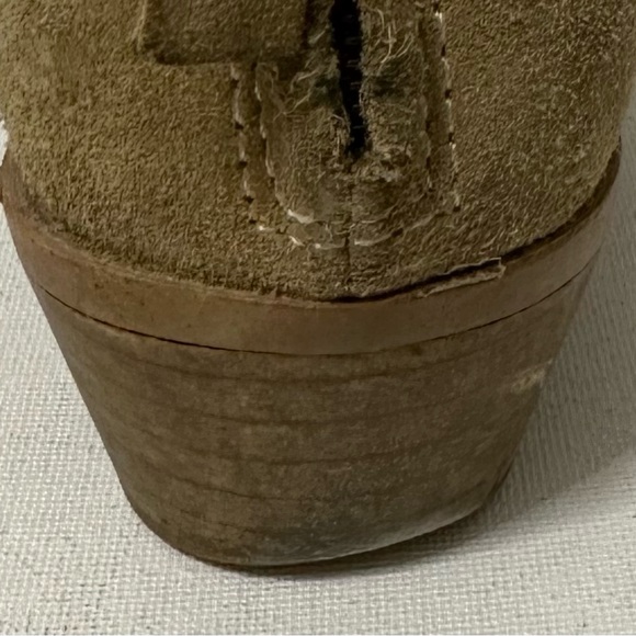 Zara-ladies leather ankle cowboy boots - Picture 4 of 4